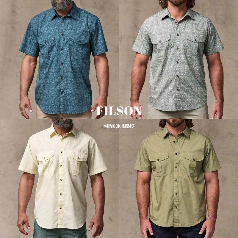 26 Years New Color Filson American Retro Men's Washed Feather Fabric Comfortable Workwear Short-Sleeved Shirt 20293683 26 Years New Color Filson American Retro Men's Washed Feather Fabric Comfortable Workwear Short-Sleeved Shirt 20293683
