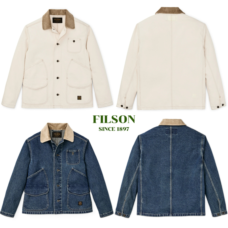 New Filson Usa 20307430 Vintage Multi-Pocket 11oz Denim Work Jacket Yellowstone Casual Jacket New Filson Usa 20307430 Vintage Multi-Pocket 11oz Denim Work Jacket Yellowstone Casual Jacket
