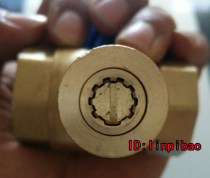 Gear-shaped heating key watch front valve lock key Heat switch key floor heating plumbing switch key