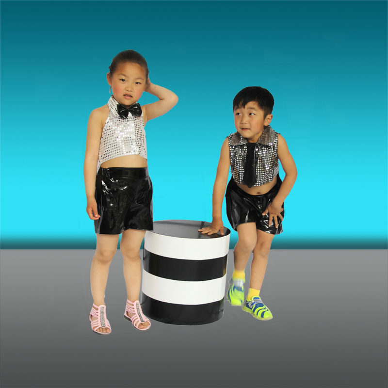 Children Photography Props Cylinder New Cone Pat Props Creative Cube Shooting Desk Photo Gallery Props Wooden Mound