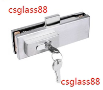 Frameless glass door 12mm glass floor lock door lock clip up and down clamp ground Spring door floor lock frameless glass door