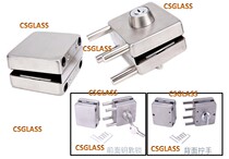Square glass door lock single door double door lock single open double unlock square double door glass door mortise lock without opening
