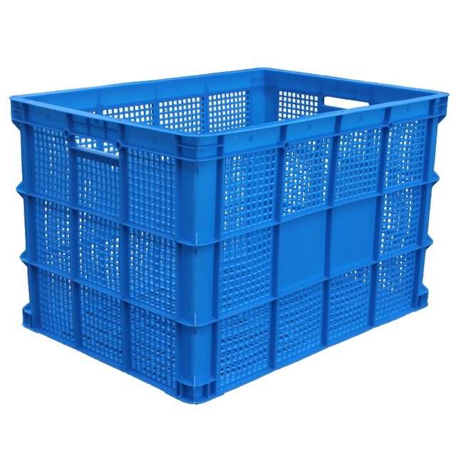 Extra large plastic basket turnover box rectangular hollow basket industrial large plastic frame express box thickened large cargo Kuang