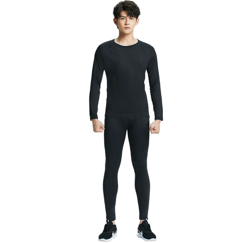 Быстросохнущий демисезонный комплект для спортзала для тренировок, демисезонное спортивное удерживающее тепло нижнее белье, леггинсы, в обтяжку, для бега, осенний сезон