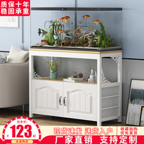 Fish Tank Rack Multilayer Base Load Bearing Bracket Bay Fish Tank Solid Wood Bottom Cabinet Table Desk Cabinet Shelf Home Shelving