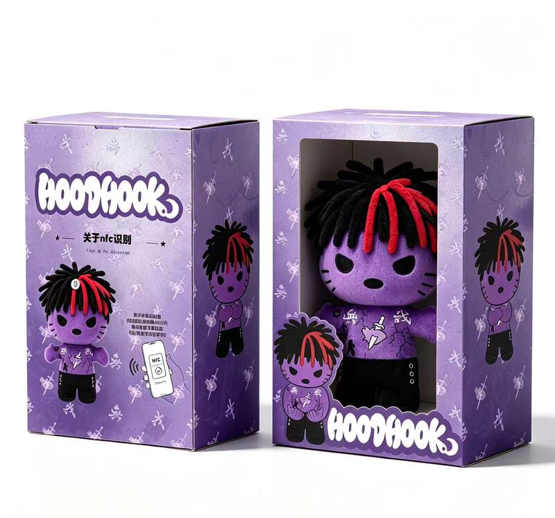 Hoodhook Sakee 777 Hip-Hop Rap Nfc Plush Pendant Doll Cute Plush Pendant Nfc Pendant