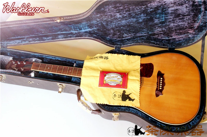 Музыкальная шайба Tea Chen Handmade Warriors одиночная - деревянная гитара Washburn D48 SK Comanche Nuno