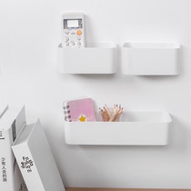 Wall-mounted collection box remote control box Case kitchen bathroom desktop debris collection of nail-free finishing box