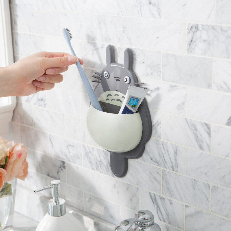 Cartoon Dragon Cat Makeup Room Toothbrush Shelf Suction Cup toothbrush holder toothbrush containing case Cased Wall-mounted Toothpaste box