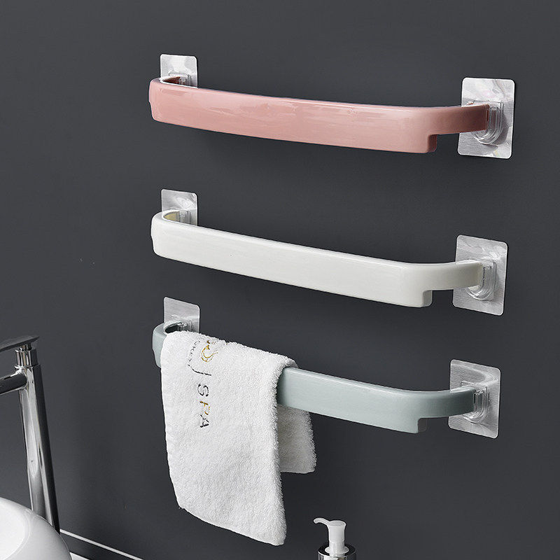 Bathroom rack, toilet, washstand, towel rack, no punching, wall-mounted shoe storage rack, bathroom - Taobao