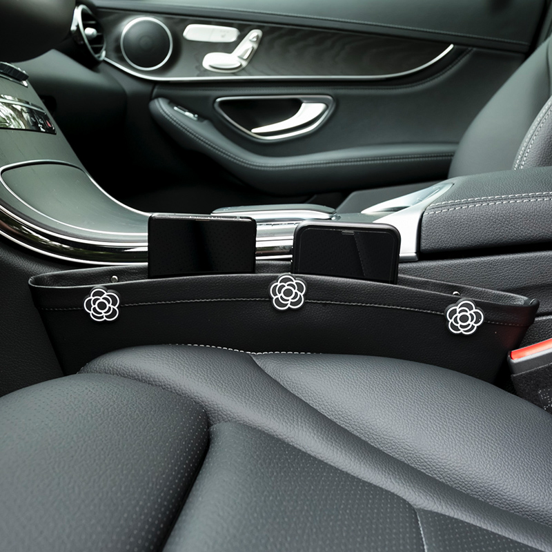 Car Crack Storage Box Car Camellia Decoration Supplies Daquan Car Storage Seat Crack Storage Box