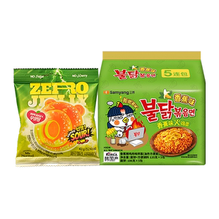三养香蕉火鸡面5包共675g+软糖42g