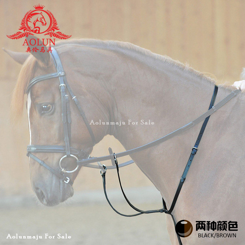 Horse training cowhide bowed leather Oren harness equestrian supplies horse equipment front chest strap bow leather