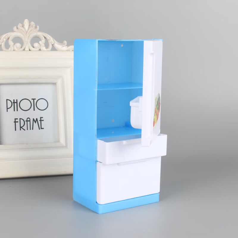 Barbie búp bê mô phỏng đồ nội thất trẻ em tủ lạnh nhà bếp cung cấp cô gái chơi nhà phụ kiện đồ chơi cua hang bup be