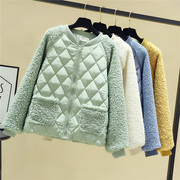 Proautumn2019 ngắn xuống quần áo cotton Hàn Quốc phiên bản lỏng lẻo bông cừu sang trọng áo khoác dày sinh viên cô gái