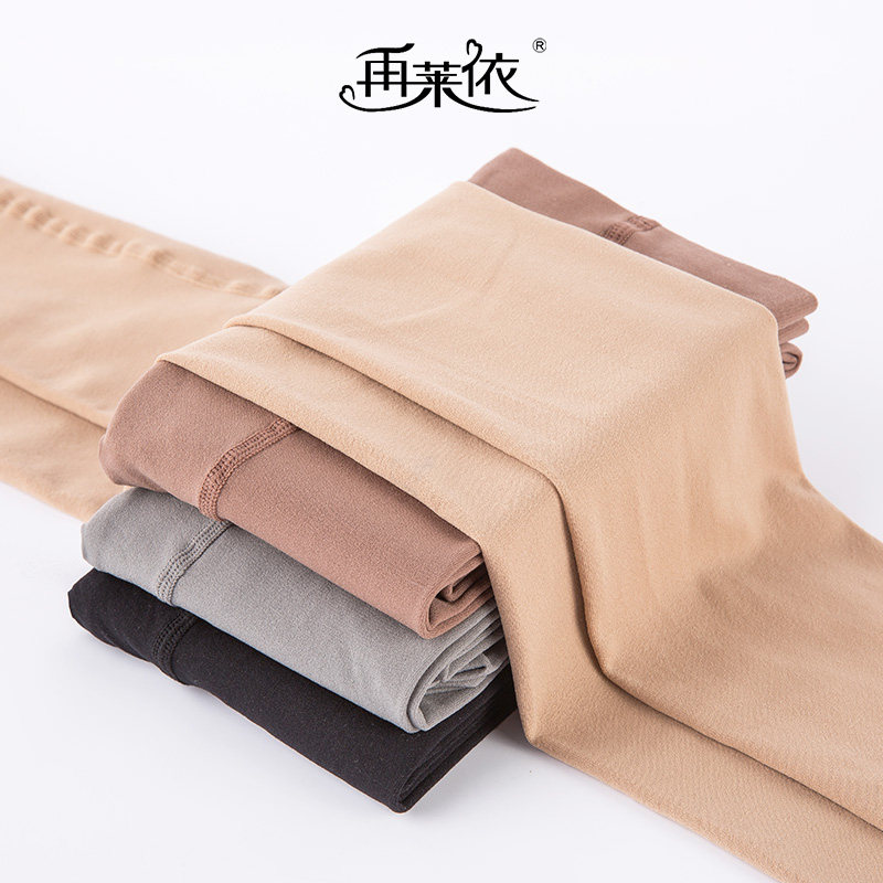 丝袜女连裤袜春秋天鹅绒浪沙中厚款加大码防勾丝打底裤袜