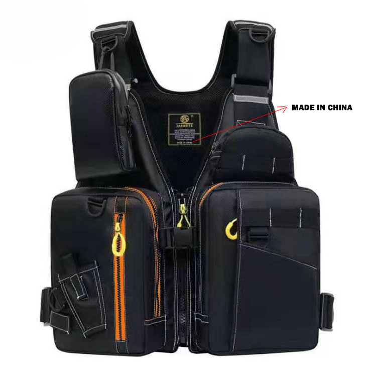 Lua Lifejacket Angeles Fishing Vest Raft Sea adults with large buoyancy 400D waterproof Oxford cloth