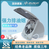 Jinling exhaust fan 10 inch kitchen range hood window type strong side suction smoke exhaust machine kitchen fume fan