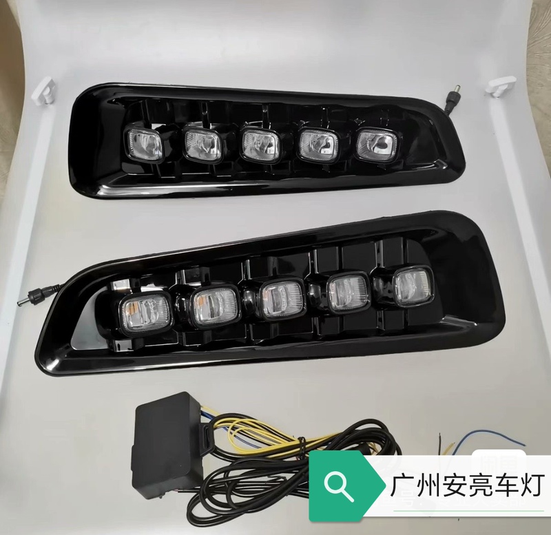 17-20 Raptor F150 Front Bumper Fog Lights Dual-Color Led Lights Driving Lights Turn Signals Width Indicator Lights Modification