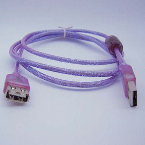 USB male and busbar foreign trade tail goods UBS extension cable with magnetic ring 1 5 meters long data cable with shielding wire