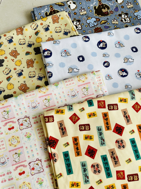 Copyright Fabric from Bahan Canvas, 1.5m Pieces, Width 1.0m Price, Suitable for Bags, Pillows, Vests, Jackets, Handmade DIY Fabric