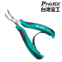Taiwan Baogong PM-396I stainless steel toothless curved nose pliers imported stainless steel pliers electronic pliers jewelry pliers