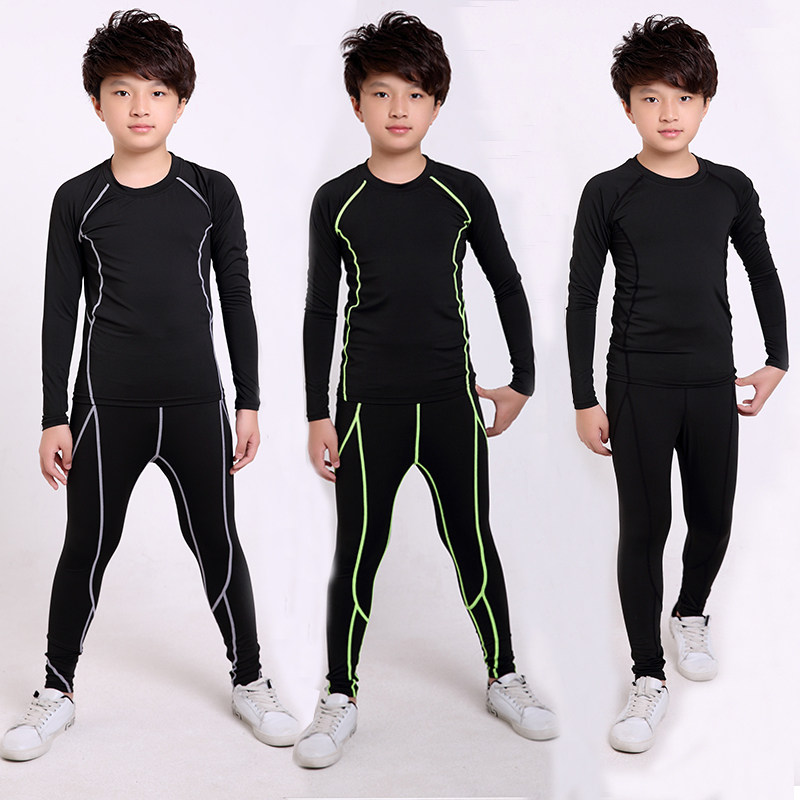 Autumn and Winter Children's Adult Sleeve Sleeve Couple Running Football Ride Sweater Warm Fitness Sports Dry