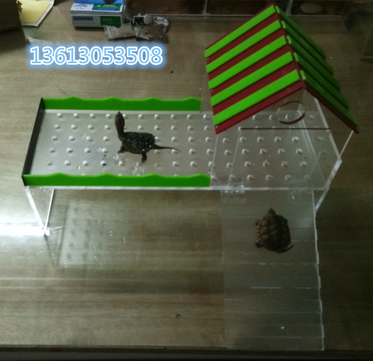 Acrylic balcony professional customization various shapes balcony climbing platform fish tank hook isolation board