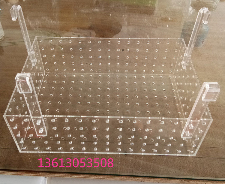 Customized processing tank acrylic isolation tank box hook sun terrace climbing platform fighting fish isolation board turtle tank