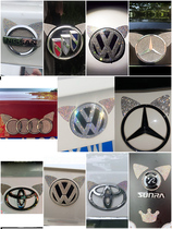  Crystal diamond crown car stickers Cat ears 3D three-dimensional personalized custom car fuel tank body car sticker paper sticker diamond