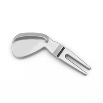 Golf iron head shape green fork titanium ball mark repair tool texture premium gift box