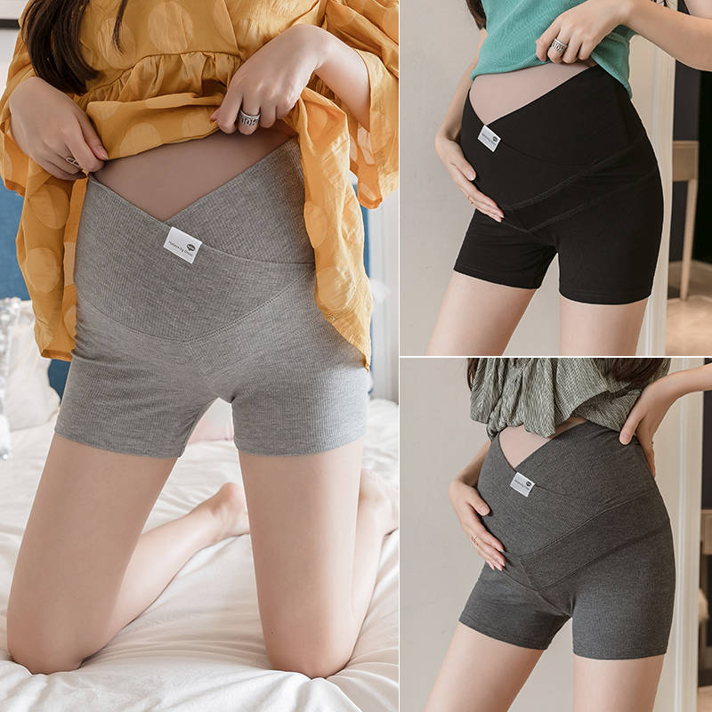 Pregnant woman Safety pants Anti-light pregnant woman pants 2022 Summer thin Pregnant Woman Shorts Fashion Outside Wearing Low Waist Lap Pants