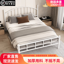 Nordic Iron Art Bed Double Bed Minimalist Modern 1 8m Iron Bed 1 5m Nets Red Iron Frame Bed 1m Location Room Single Bed