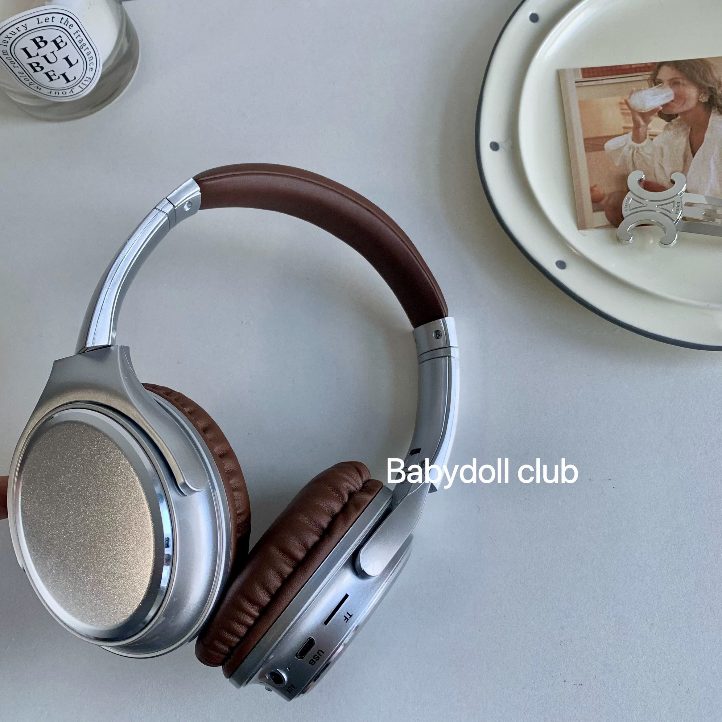 Retro Over-Ear Headphones with Bluetooth 5.3 Tech - Taobao product photo 8