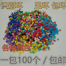 Pigeon Supplies Utensil Foot Ring Meat Dove Mark Recognition Ring Letter Dove Supplies Plastic Card Ring Foot Ring Dove Ring Dove Electronic Ring