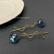 New Korean Dongdaemun REINA Korean version exquisite European and American simple all-match hairpin side clip broken hairpin tide