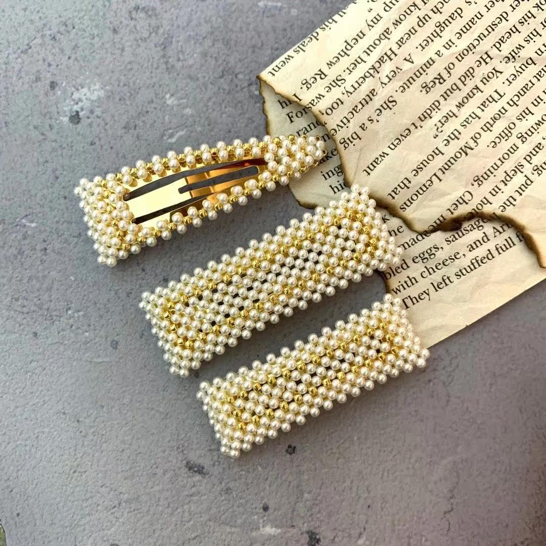 South Korea East gate JYDDMs hair accessories Han version sweet and beautiful 100 lap net red pearl hair clip and hairpin hairpin hairpin