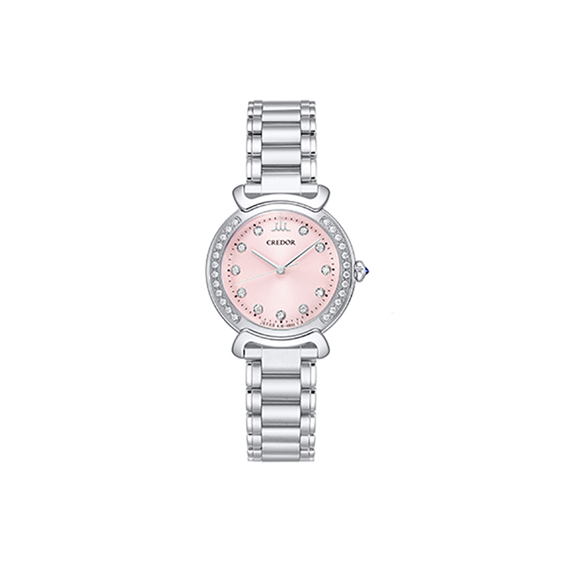 Credor official pink dial temperament fashion quartz fashion fashion simplified daughter GSAS 925J