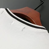 Трикотажный свитер, летняя дышащая комфортная тонкая шелковая приятная телу рубашка, круглый воротник