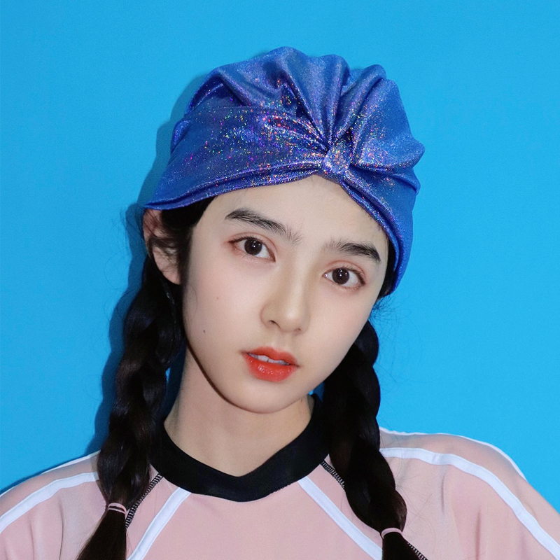 Blazing Series Head Flower Bum Bathing Cap 2022 New Comfort Long Hair Bleep Head Beach Spa Swimming Cap