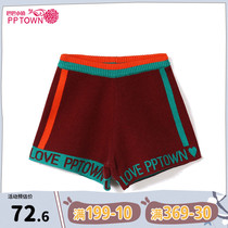 Girls woolen shorts 2020 new autumn and winter loose wear in the big children casual foreign style shorts