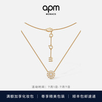 APM Monaco golden yellow Soleil necklace sunflower elegant romantic fashion clavicle chain birthday gift