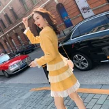 Осеннее приталенное платье, корсет, лонгслив, демисезонная юбка, подходит для подростков