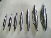 Conical eggplant-shaped submarine lead fall iron sinker for spiced fishing gear fishing sea fish reef shipwreck