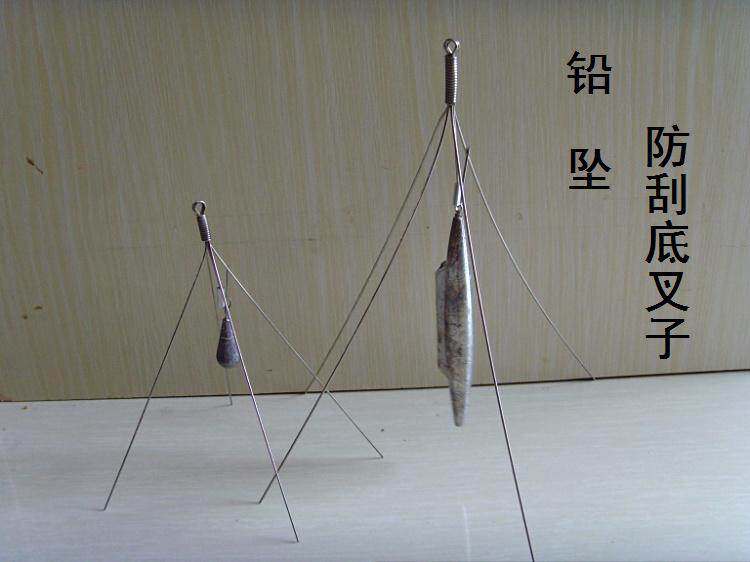 Five-incense fishing gear fishing vessel fishing reef flat screw knife pick T type lead crash anti-hanging bottom