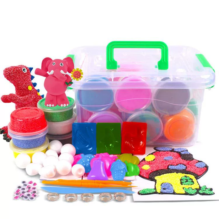 12 màu siêu nhẹ đất sét 24 màu không độc hại plasticine màu bùn 36 màu không gian bùn tuyết bộ trẻ em đồ chơi giáo dục - Đất sét màu / đất sét / polymer đất sét,