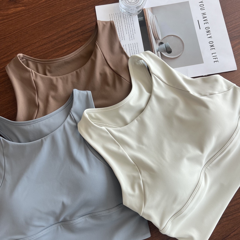 Baibai【Sports Companion】Sports Vest for Women Shockproof Running Fitness Bra Yoga Wear
