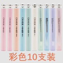 Wen Xi creative lipstick shape gel pen Korean personality hipster cute black pen students with 0 38mm full needle