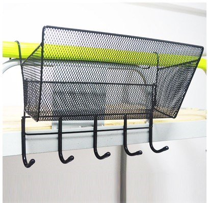 University student dormitory artifact bedside storage shelf upper storage basket hanging basket bedroom rack space master