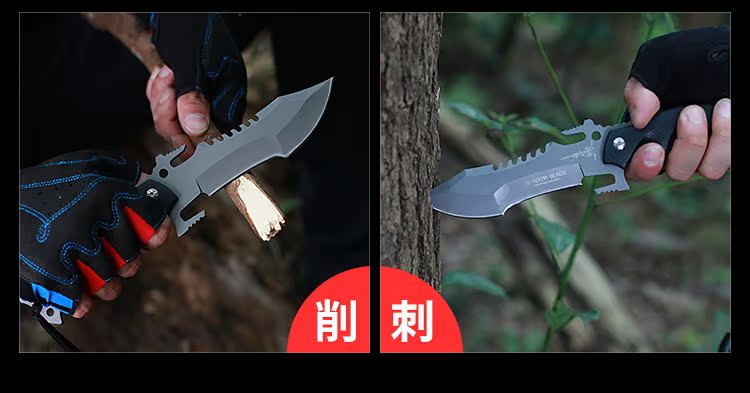 Dao ngoài trời đặc biệt dao ngắn dao lưỡi liềm thẳng dao chiến thuật dao hoang dã công cụ sinh tồn tự vệ quân dao kiếm - Công cụ Knift / công cụ đa mục đích kim da nang